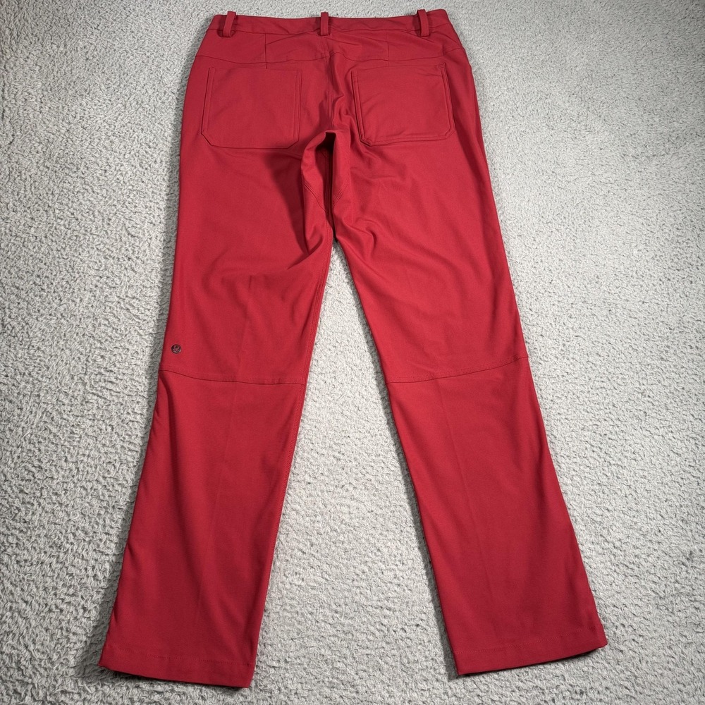 Lululemon Athletica Stretch Khaki Pants Mens 32x30 Red Hiking Travel Outdoor - Picture 7 of 15